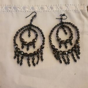 Vintage Beaded Chandelier Earrings